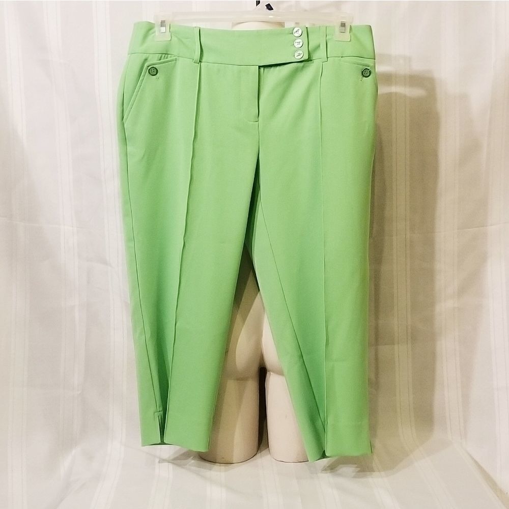 Cato Apple Green Cropped Trousers Size 8‎